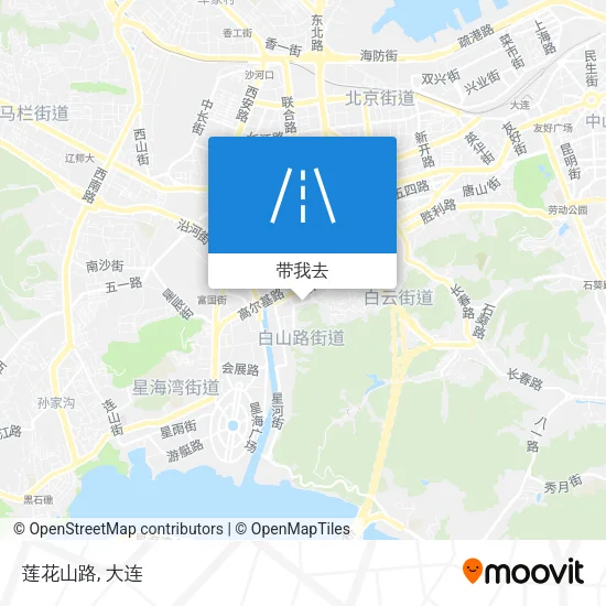 莲花山路地图