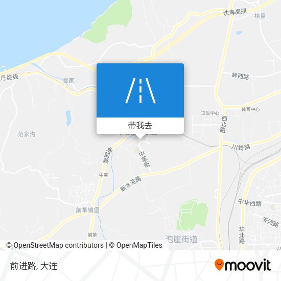 前进路地图