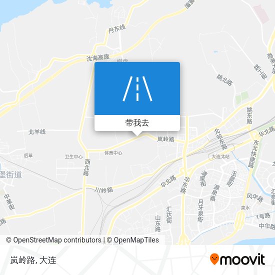 岚岭路地图
