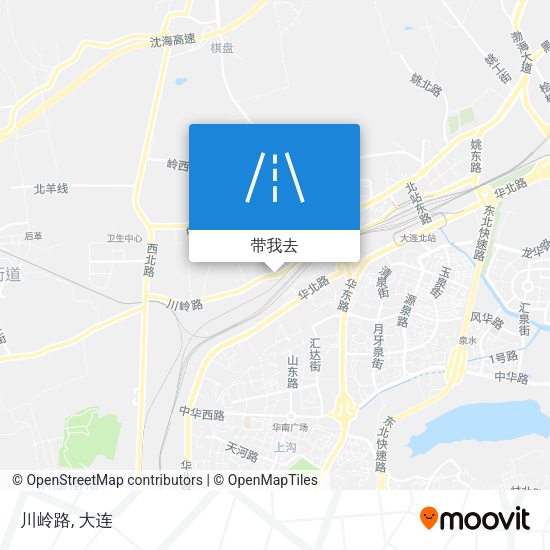 川岭路地图