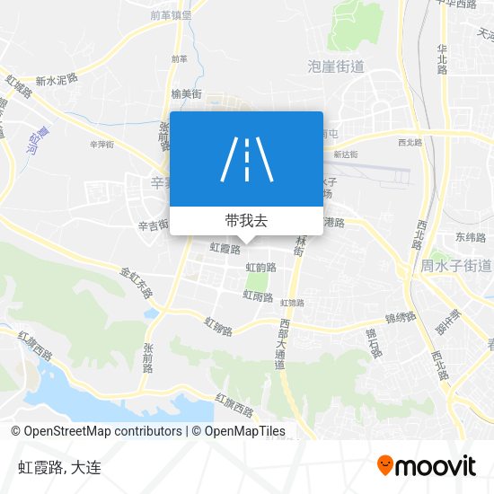虹霞路地图