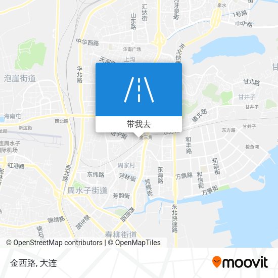 金西路地图