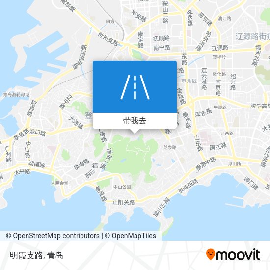 明霞支路地图