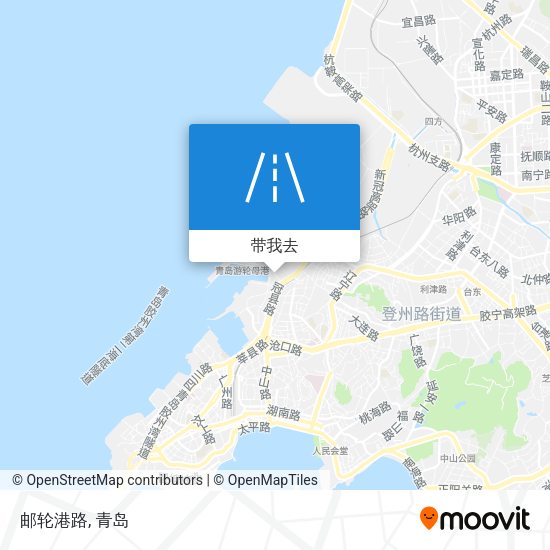 邮轮港路地图