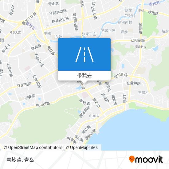 雪岭路地图