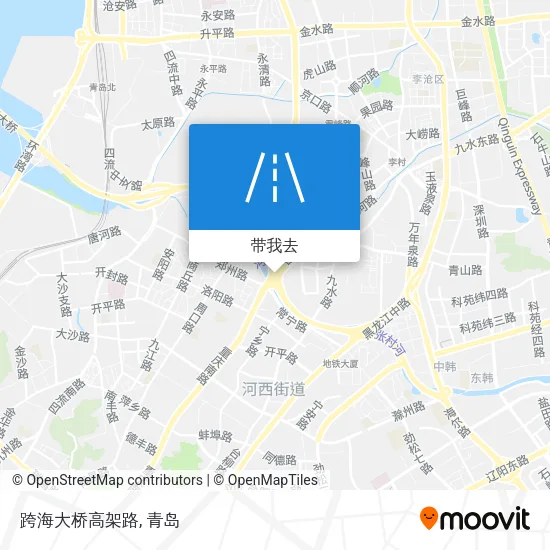跨海大桥高架路地图