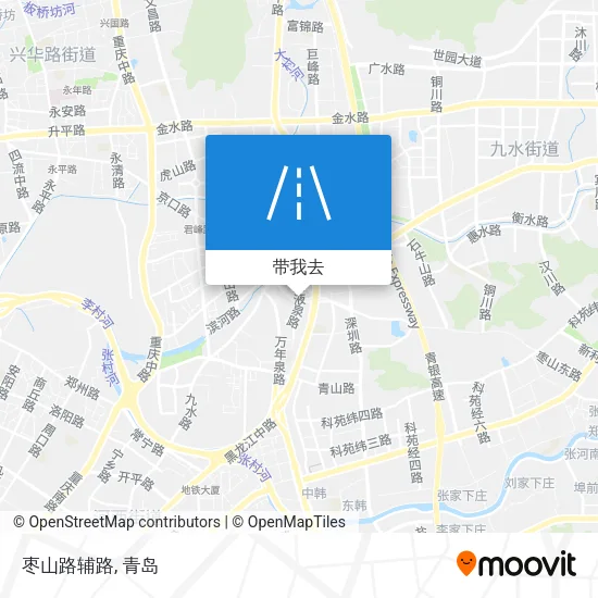 枣山路辅路地图