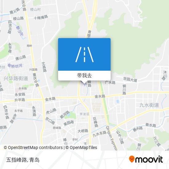 五指峰路地图