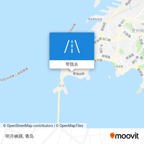 明月峡路地图