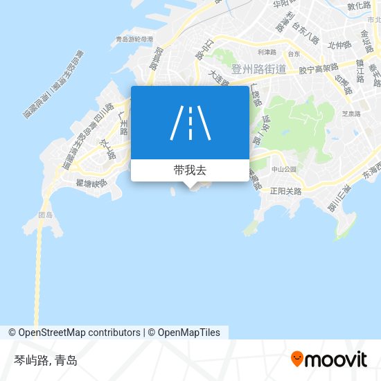 琴屿路地图