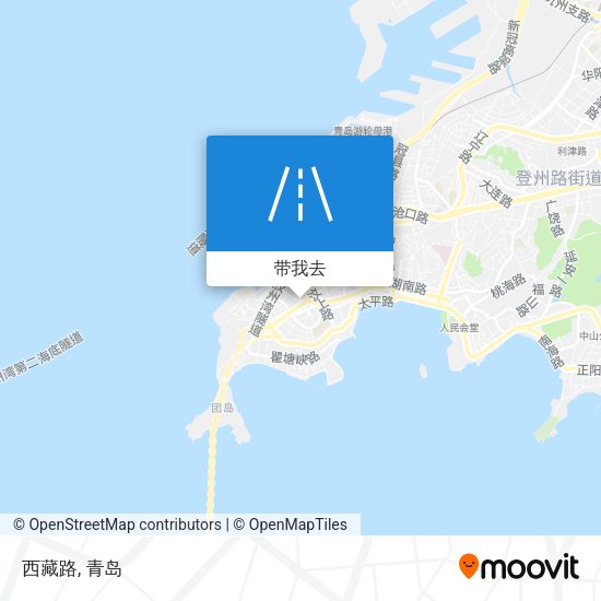 西藏路地图