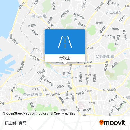 鞍山路地图