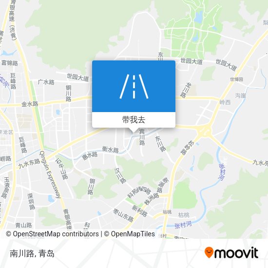 南川路地图