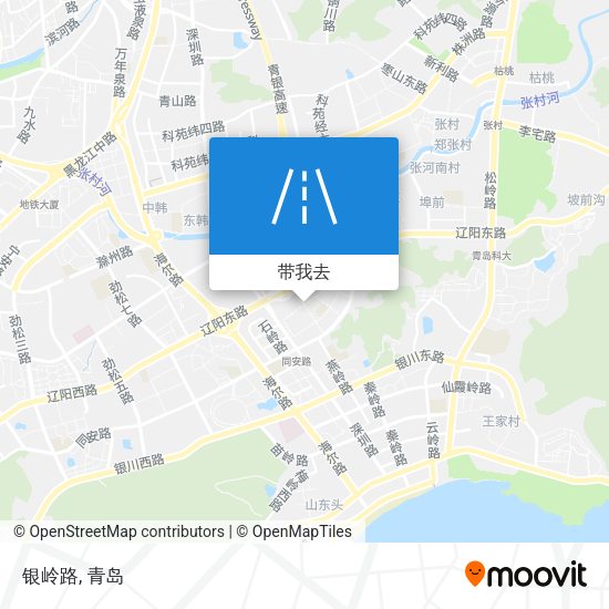 银岭路地图
