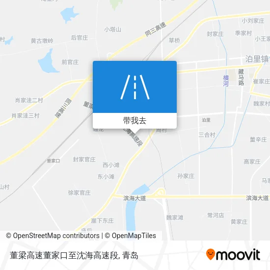 董梁高速董家口至沈海高速段地图