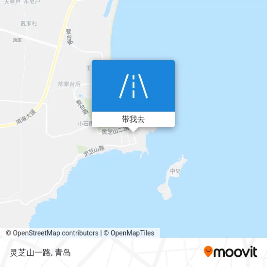 灵芝山一路地图