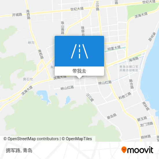拥军路地图