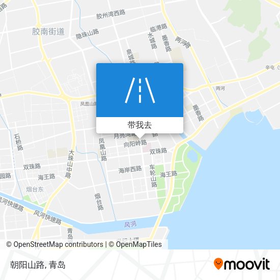 朝阳山路地图