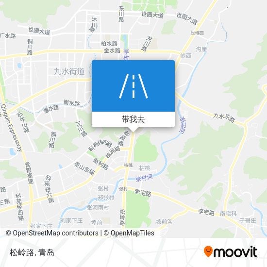 松岭路地图