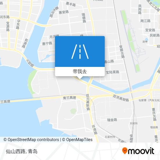 仙山西路地图