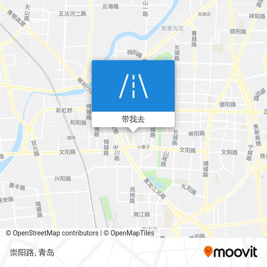崇阳路地图
