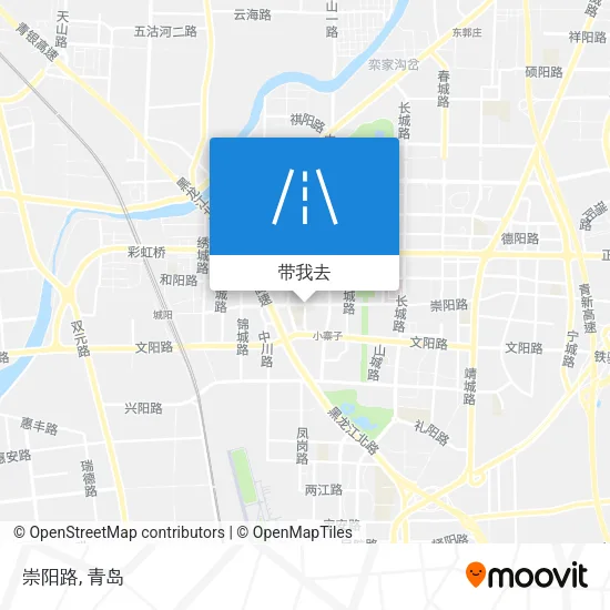 崇阳路地图