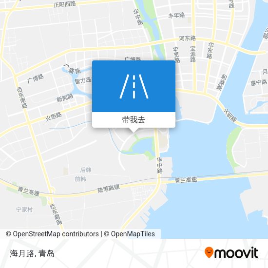 海月路地图
