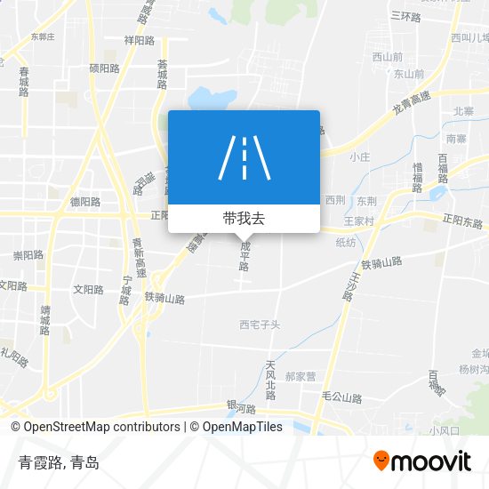 青霞路地图