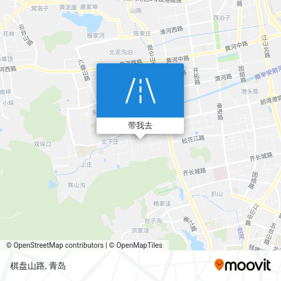 棋盘山路地图