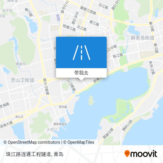 珠江路连通工程隧道地图