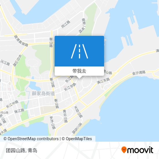 团园山路地图