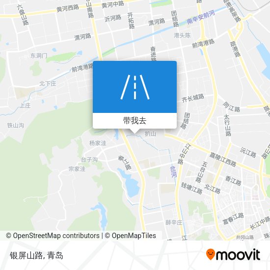 银屏山路地图