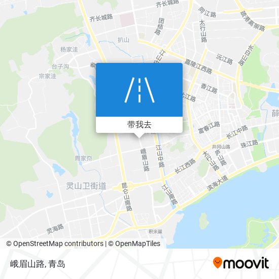 峨眉山路地图