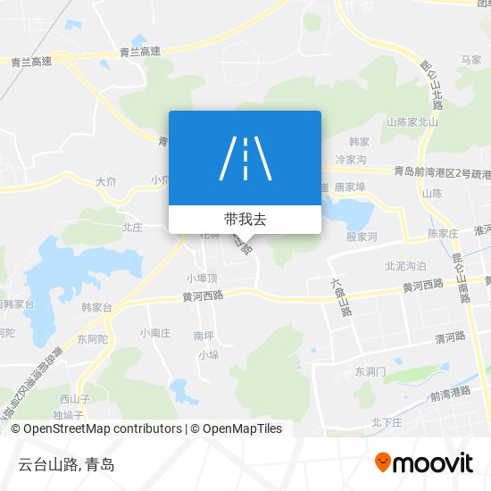 云台山路地图