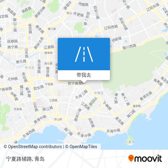 宁夏路辅路地图