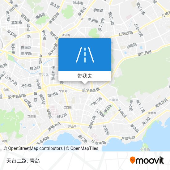 天台二路地图