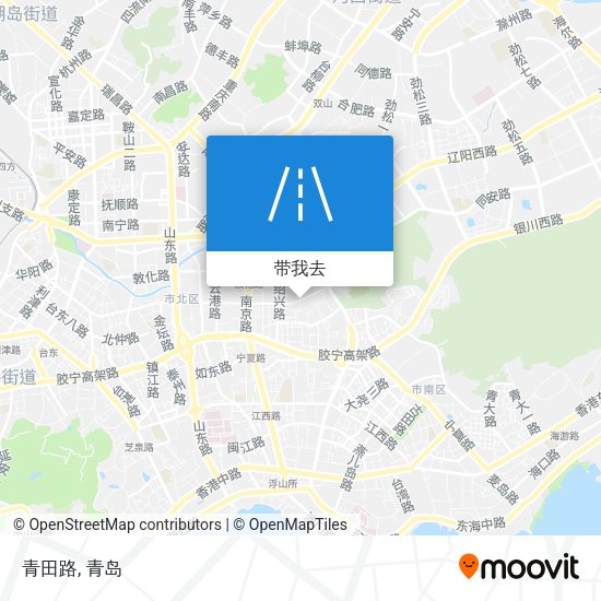 青田路地图