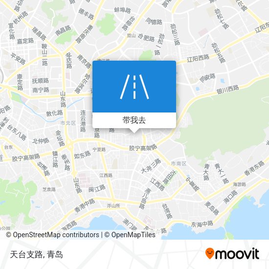 天台支路地图