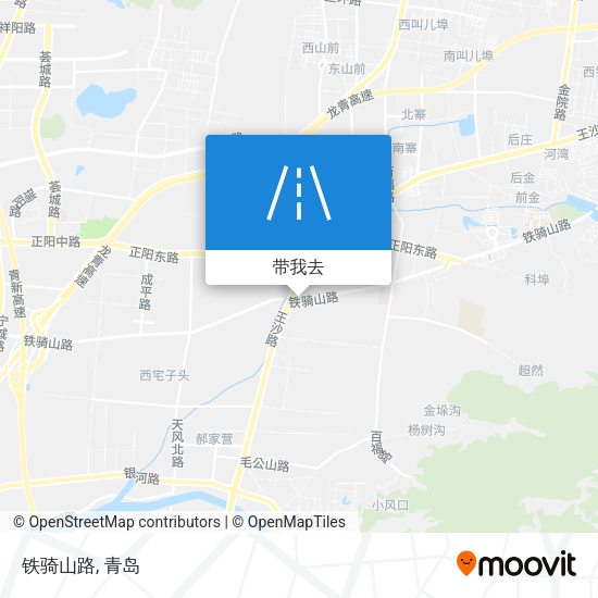 铁骑山路地图