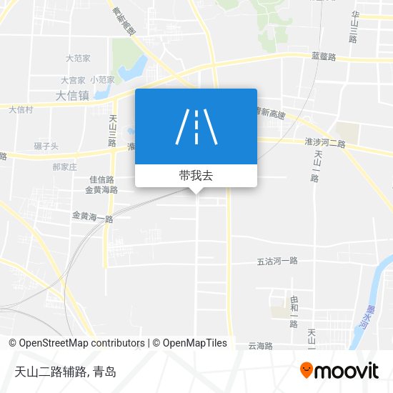 天山二路辅路地图