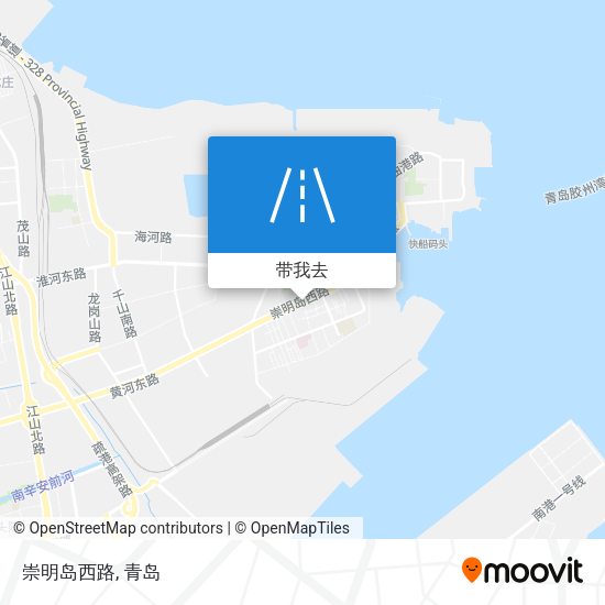 崇明岛西路地图