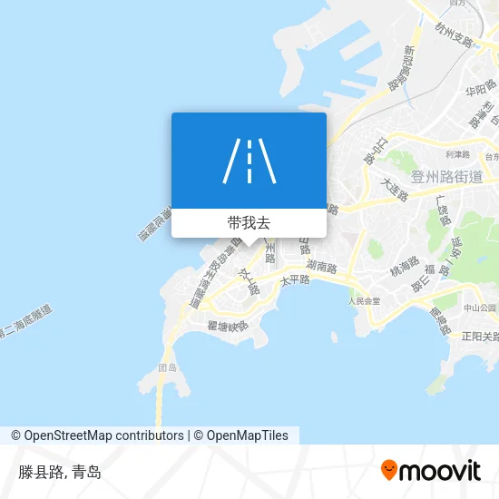 滕县路地图