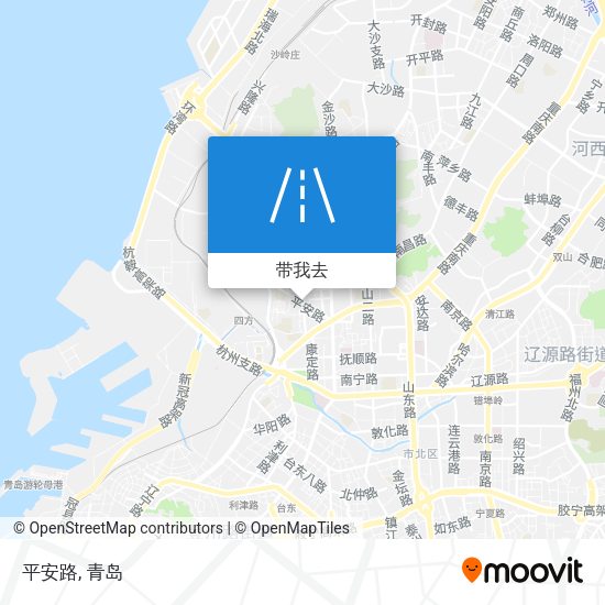 平安路地图