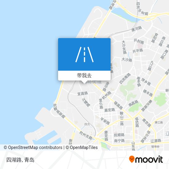 四湖路地图