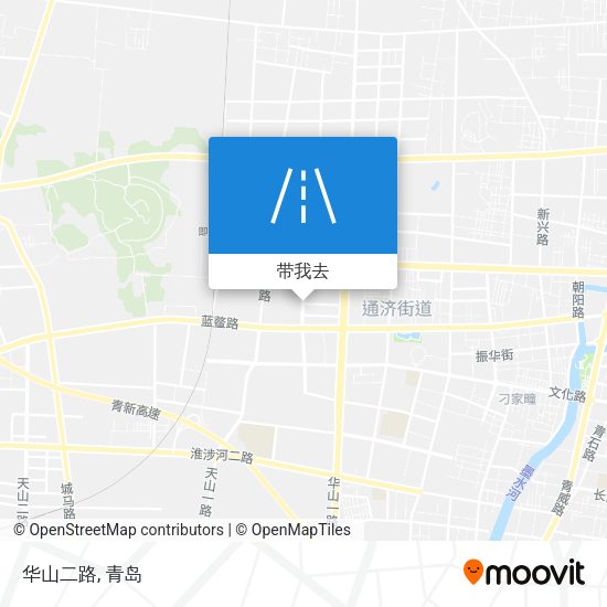 华山二路地图