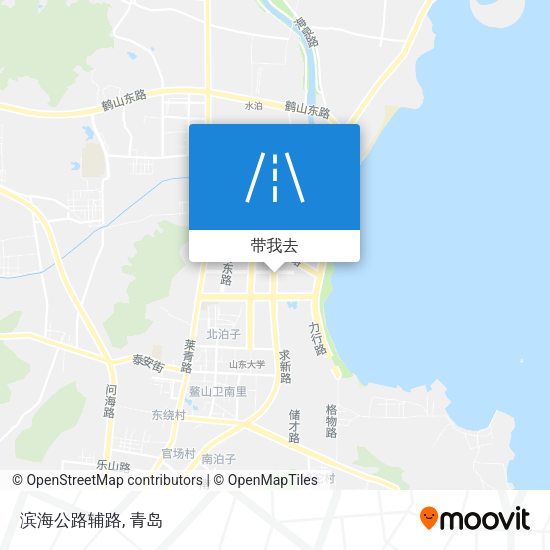 滨海公路辅路地图