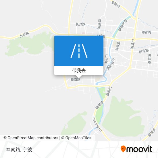 奉南路地图
