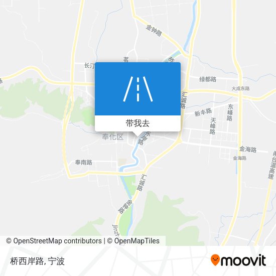 桥西岸路地图
