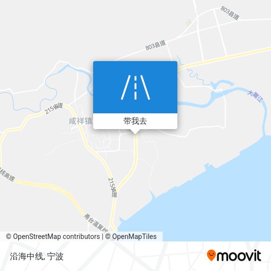 沿海中线地图