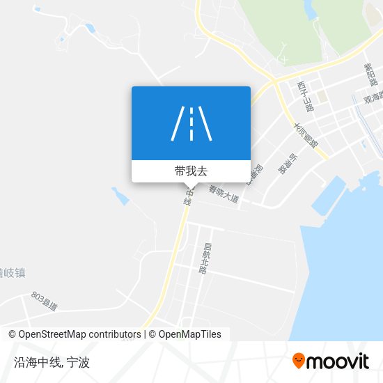 沿海中线地图